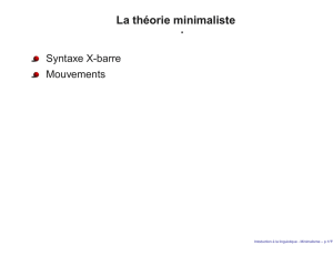 Syntaxe X