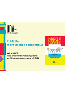 Publicité et croissance économique