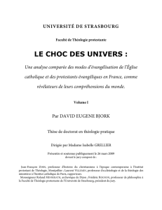 le choc des univers - Université De Strasbourg