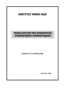 mobilisation des ressources financieres interieures