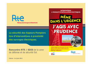 Risques électriques et procédures d`intervention