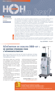 Générateur de dialyse DBB-07 :