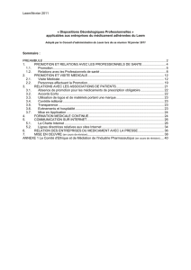 (LEEM) Dispositions déontologiques professionnelles