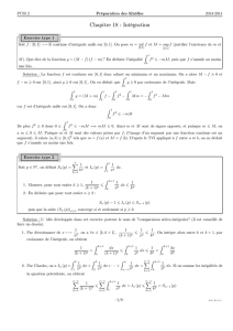 Exos types, Chapitre 18 : Intégration et sommes de Riemann