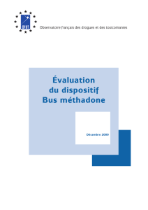 Évaluation du dispositif Bus méthadone