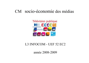 CM socio-économie des médias