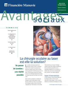 La chirurgie oculaire au laser est-elle la solution?