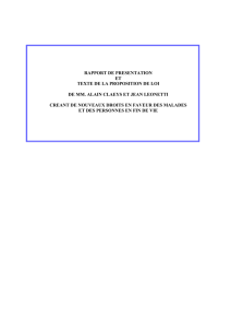 rapport et de la proposition de loi