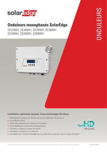 ONDULEURS - SolarEdge