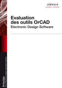 Evalaution des outils OrCAD V16.6