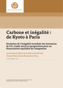 Carbone et inégalité : de Kyoto à Paris - Thomas Piketty