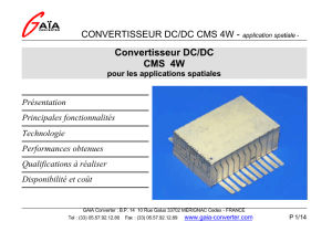 CONVERTISSEUR DC/DC CMS 4W - application