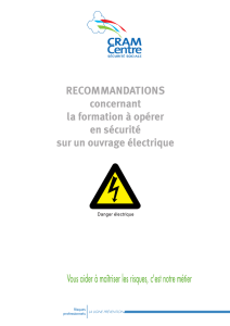 la formation a opérer en sécurité sur un ouvrage électrique