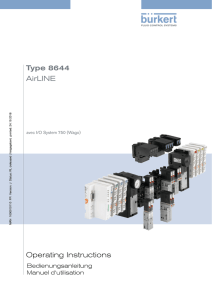 Operating Instructions Type 8644 AirLINE