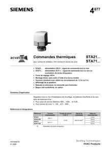 4877 Commandes thermiques STA21... STA71