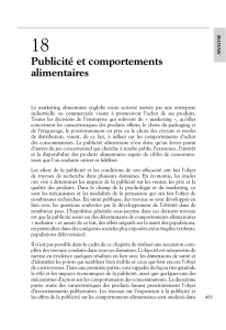 Publicité et comportements alimentaires - iPubli