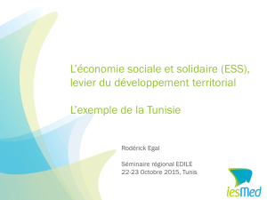 L`économie sociale et solidaire (ESS)