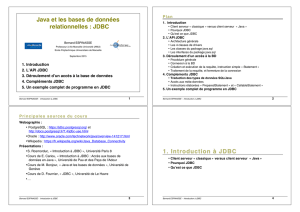 Java et les bases de données relationnelles : JDBC