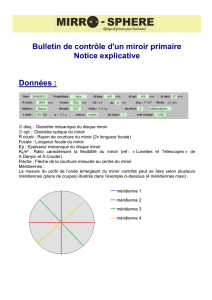 Notice explicative " bulletin 21 " - mirro