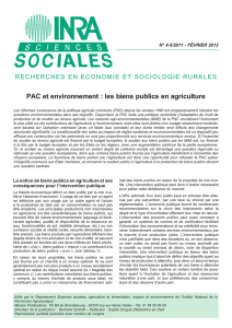 PAC et environnement : les biens publics en agriculture