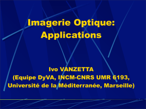 Imagerie Optique: Applications - Master Physique