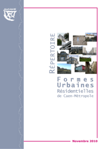 Répertoire des formes urbaines résidentielles de Caen