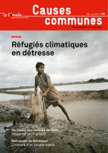 Réfugiés climatiques en détresse