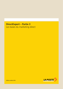 DirectExpert – Partie 3: Les bases du marketing direct