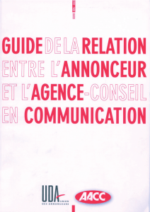 Guide de la relation entre l`annonceur et l