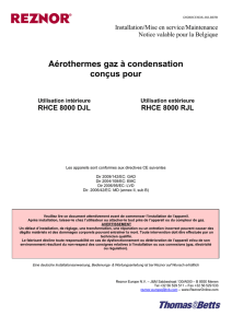 Aérothermes gaz à condensation conçus pour