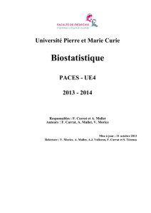 Biostatistique - CHUPS – Jussieu