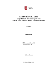 LE PÉCHÉ DE LA CITÉ: Le péché de la cité comme paradoxe dans