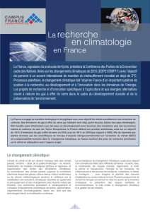 La recherche en climatologie en France