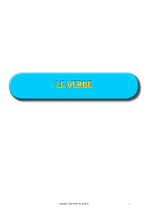 le verbe - grammaire au cycle 3