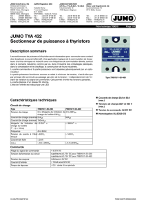 JUMO TYA 432 Sectionneur de puissance à thyristors