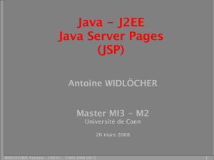 Java - J2EE Java Server Pages (JSP)