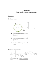 Chapitre 9 Sources de champ magnétique