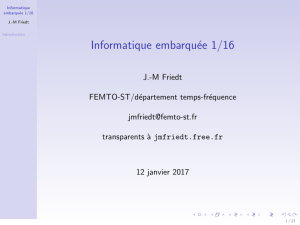 Informatique embarquée 1/16 - J.-M Friedt