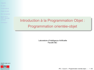 Programmation orientée-objet - The IC Home Page is in:ic.epfl.ch