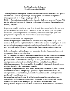 2003 Les Cinq Énergies de Sagesse/Bouddhisme Actualités.pages