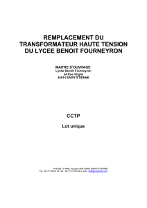 remplacement du transformateur haute tension du lycee benoit