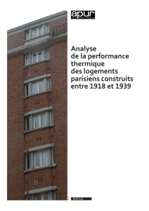Analyse de la performance thermique des logements