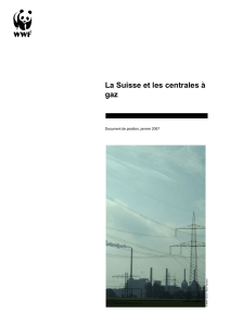 La Suisse et les centrales à gaz