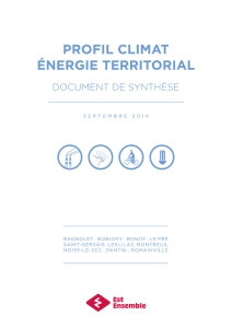 Synthèse du Profil Climat-Energie Territorial d`Est Ensemble