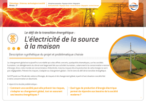 L`électricité de la source à la maison