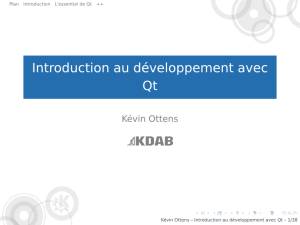 Introduction au développement avec Qt