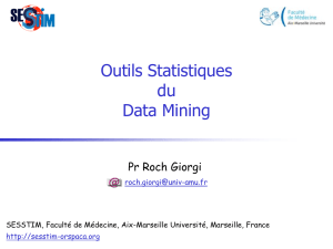 Outils Statistiques du Data Mining
