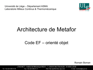 Architecture de Metafor - ORBi