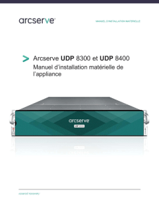 Arcserve UDP 8300 et UDP 8400