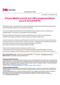 Téléchargez le CP - Prisma Media Solutions